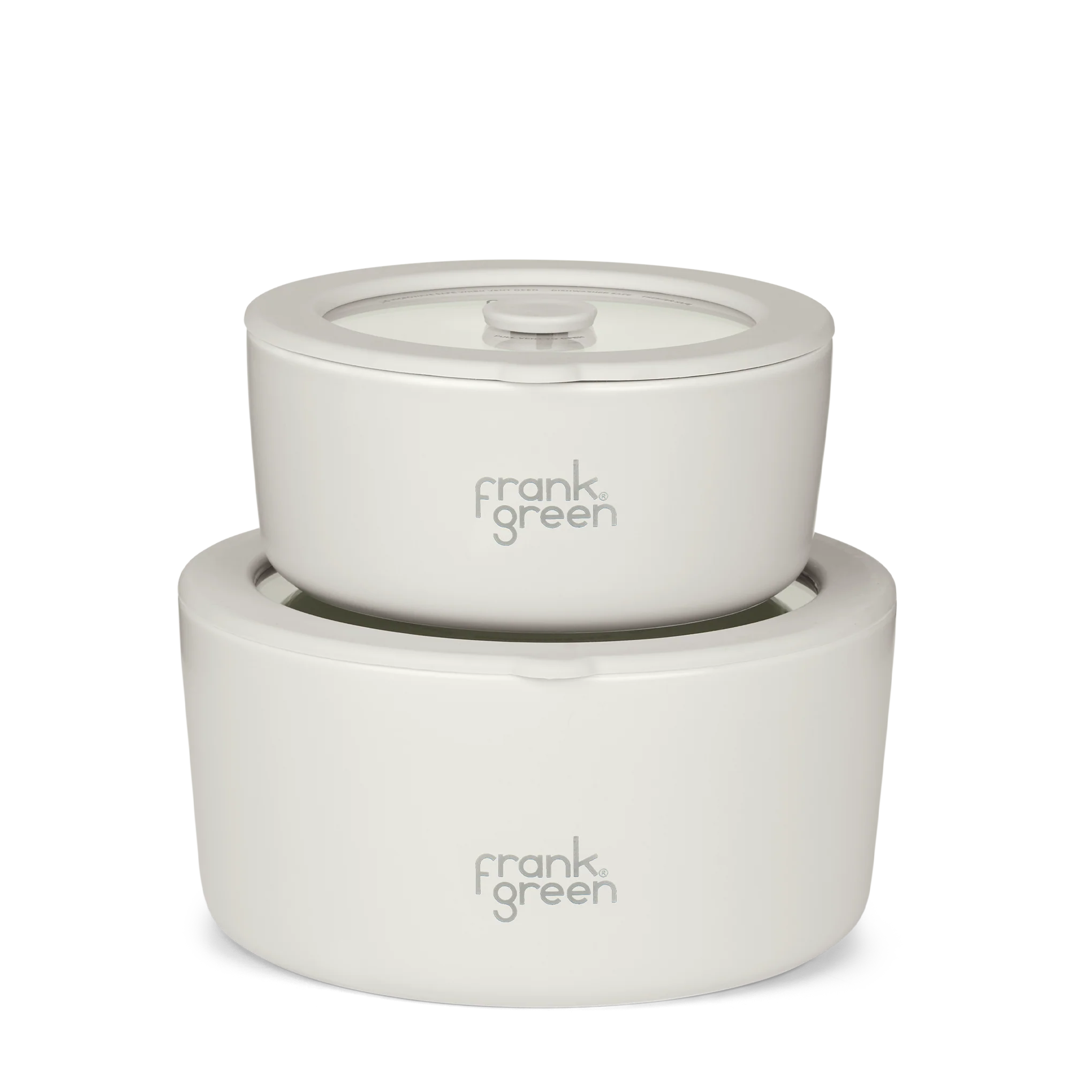 Porcelain Bowls with Glass Lids (2 Pack) - 700ml & 1500ml - Image 3